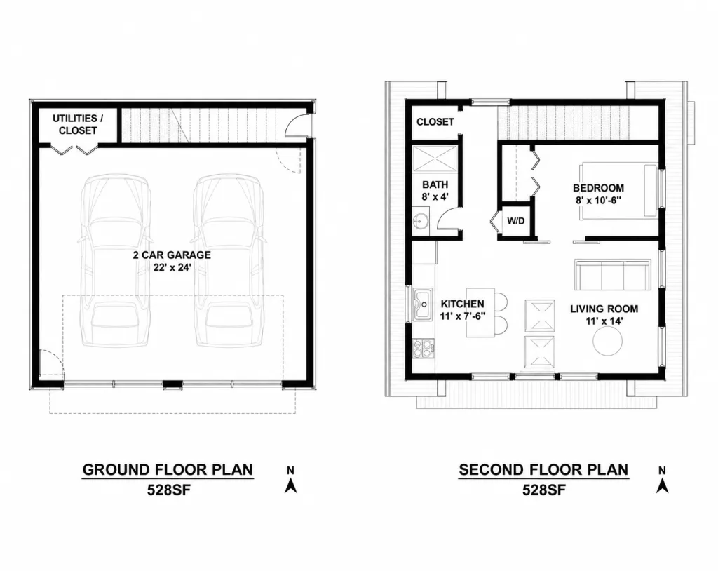 ADU Garage Loft, 22x24