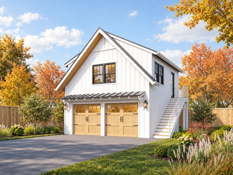Two-Car ADU Garage Loft, 22x22