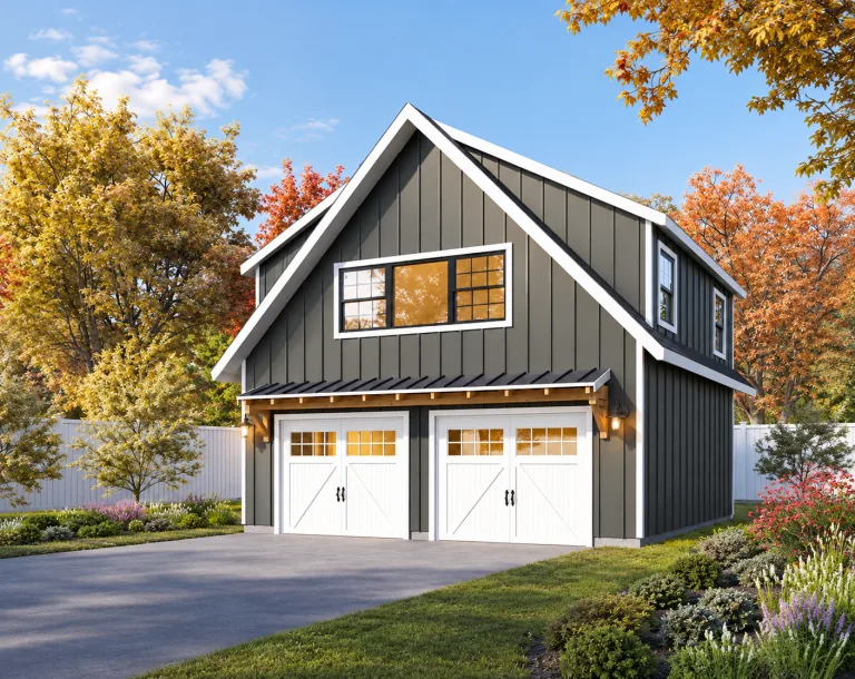 Two-Car ADU Garage Loft, 26x26
