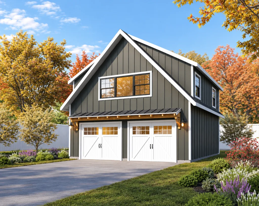 Two-Car ADU Garage Loft, 28x28
