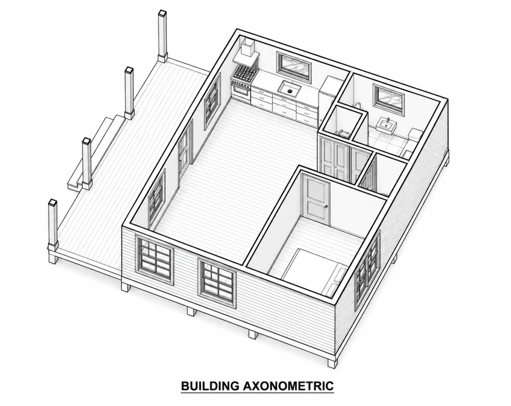 Budget Cabin, 20x24