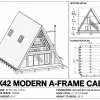 Modern A-Frame Cabin, 30x42 view 2
