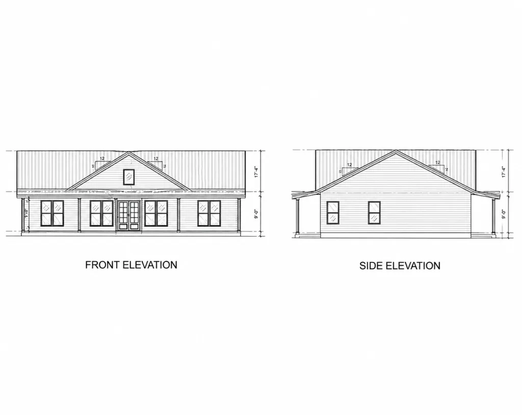 Ranchline Modern Farmhouse, 34x48