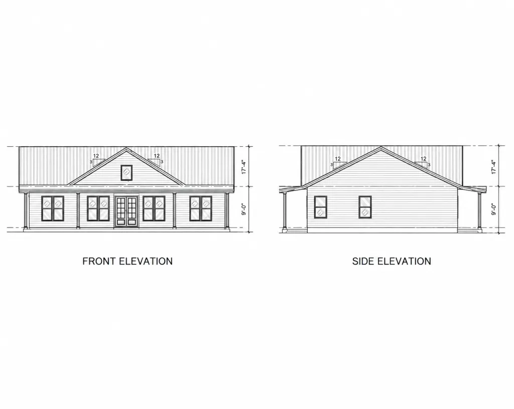 Ranchline Modern Farmhouse, 34x48