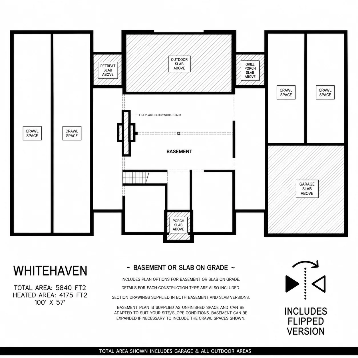 Whitehaven Modern Farmhouse Ranch floor plan