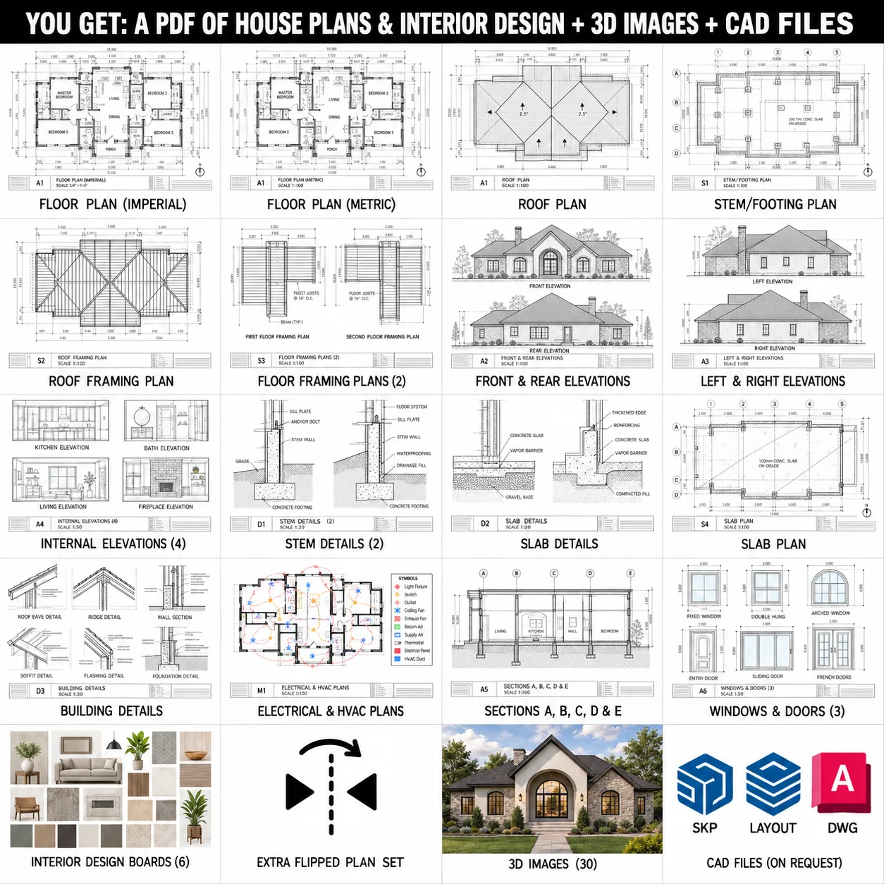 Arch House Modern European Manor floor plan