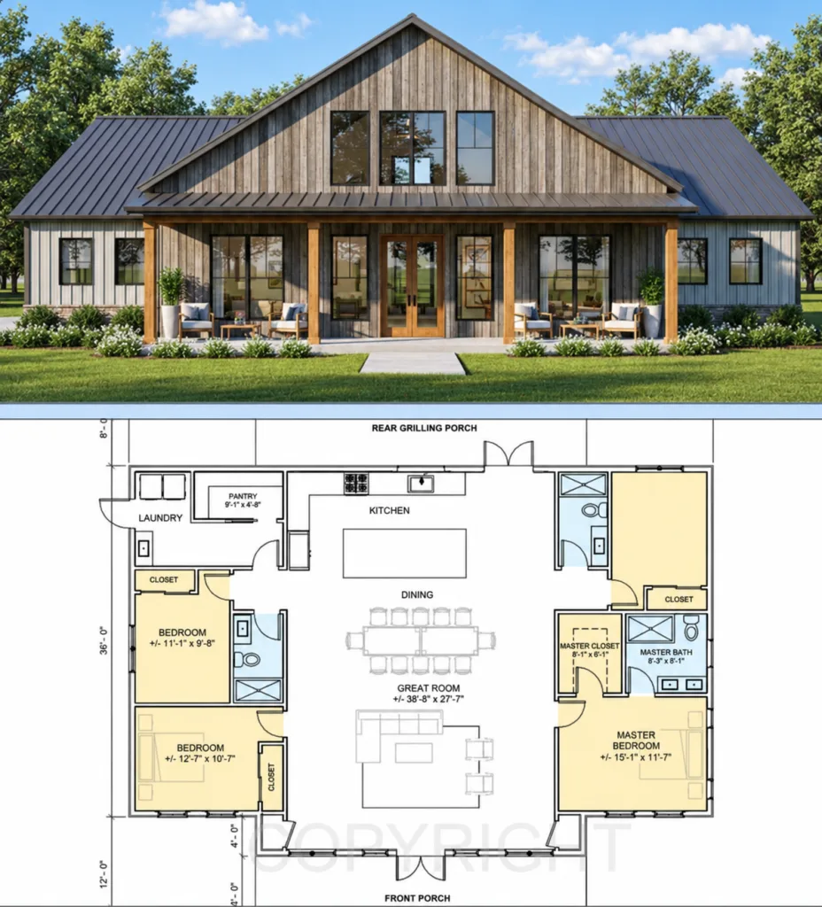 Ashwood Farmhouse Barndominium