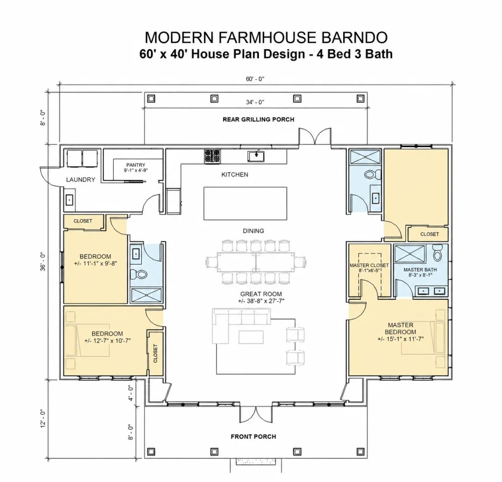 Ashwood Farmhouse Barndominium