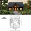 40x30 Barndominium Permit Set, 2 Bed 2 Bath view 1