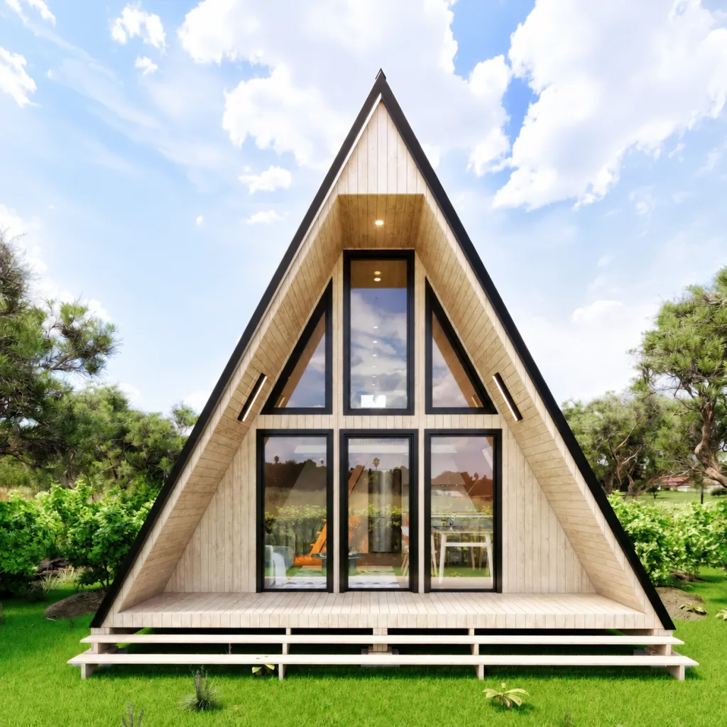 Two Bedroom A-Frame Cabin, 36x20