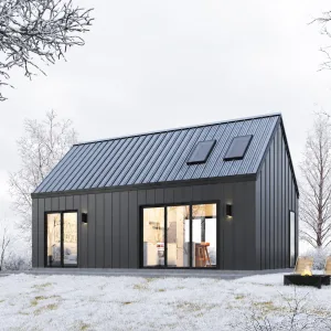 16x28 barndominium plans - exterior view