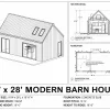 Tiny Barn House, 16x28 view 2
