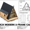 Modern A-Frame Cabin, 18x24 view 4
