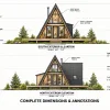 Modern A-Frame Cabin, 18x24 view 2