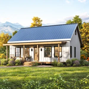 26x34 cottage plans - exterior view