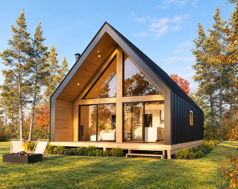 Nordic A-Frame House, 24x36