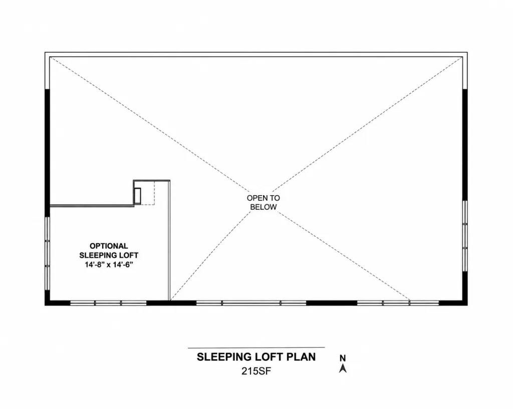 Modern Lean Cabin, 30x50