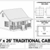 Traditional American Cabin, 20x26 view 3