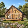 Modern Cabin with Loft, 35x35 view 1
