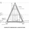 Modern A-Frame Cabin, 20x28 view 2