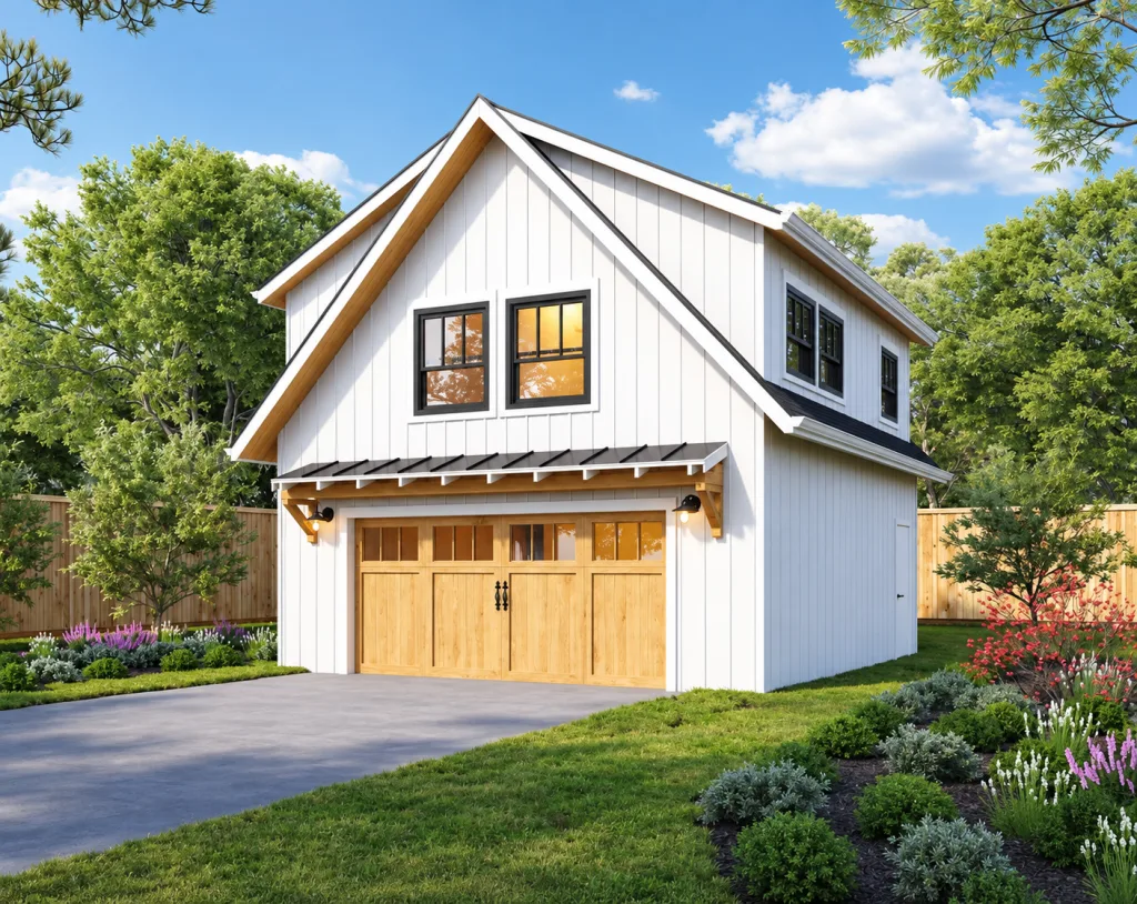 Two-Car ADU Garage Loft, 24x24