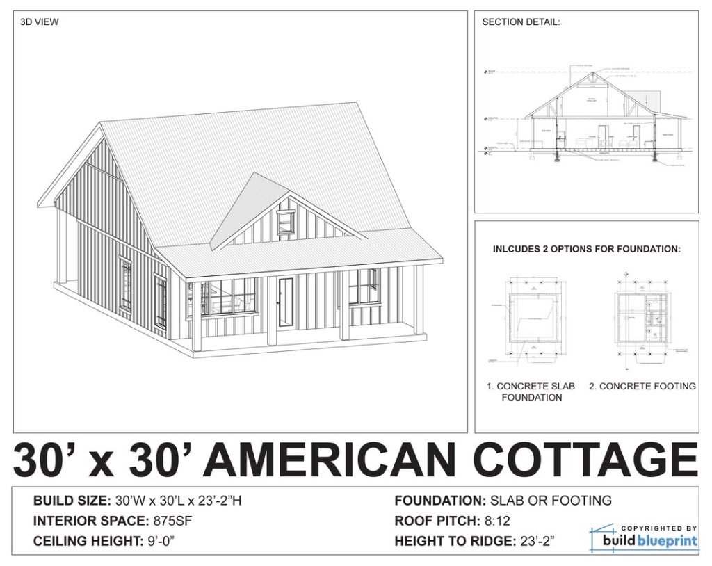 American Cottage, 30x30