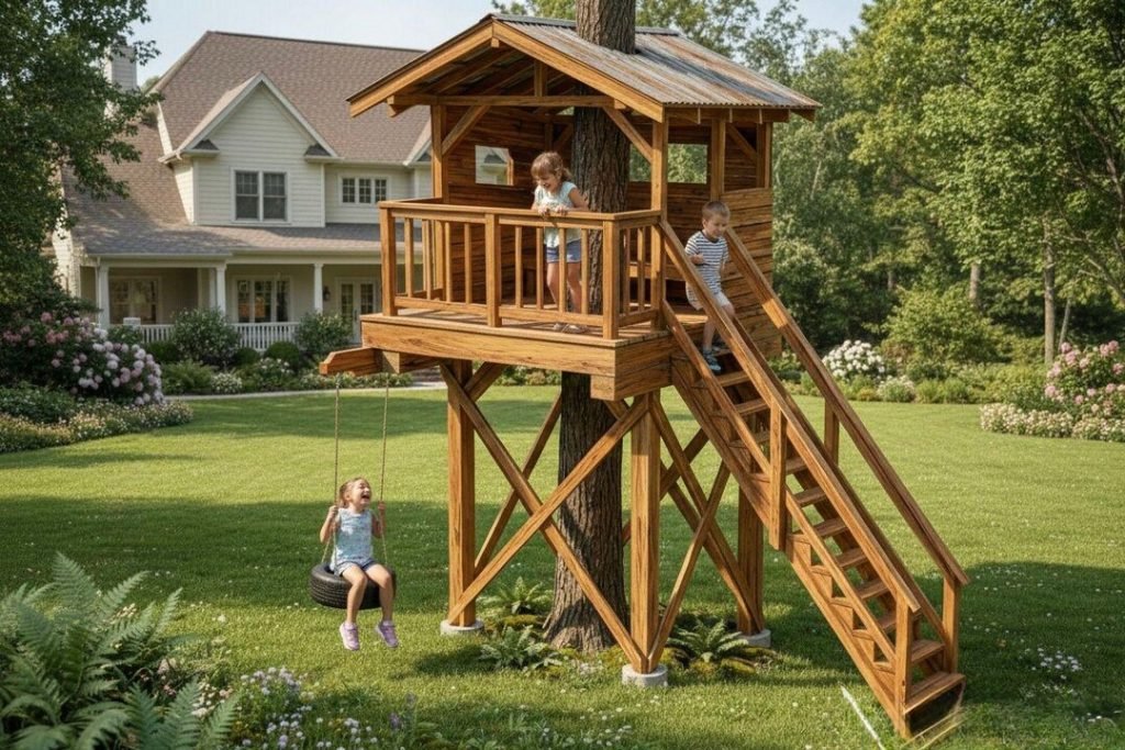 Backyard Treehouse Plans