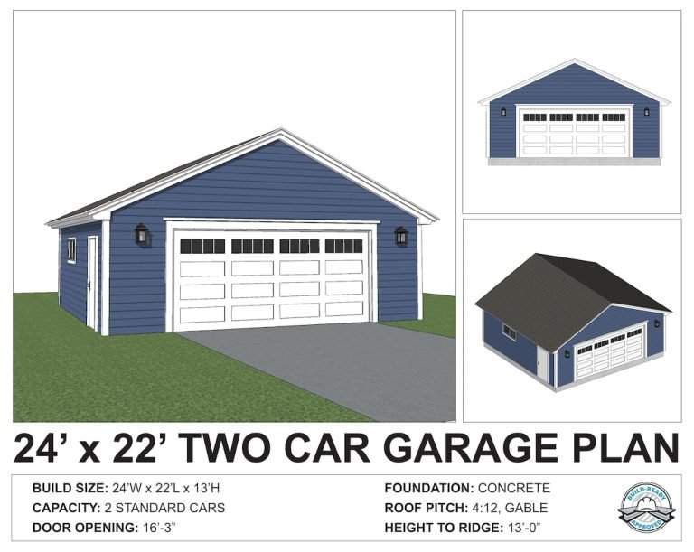 Detached Two-Car Garage, 24x22