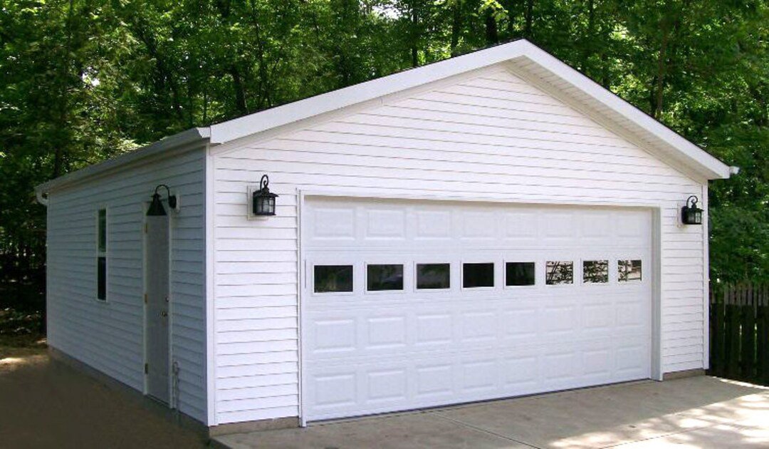 Detached Two-Car Garage, 24x22 floor plan