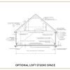 Detached Two-Car Garage with Loft, 24x24 view 3
