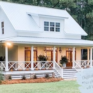 60x60 cottage plans - exterior view