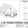 Honey Creek Cabin, 24x28 view 2