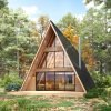 Large Modern A-Frame Cabin, 28x46 view 1