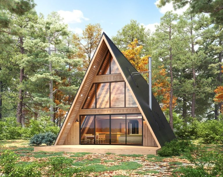 Large Modern A-Frame Cabin, 28x46