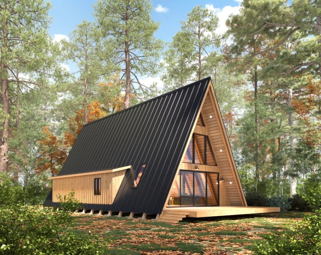 Large Modern A-Frame Cabin, 28x46