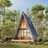 Modern A-Frame Cabin, 18x24 view 1
