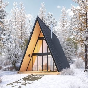 20x28 a-frame plans - exterior view
