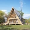 Modern A-Frame Cabin, 30x42 view 1