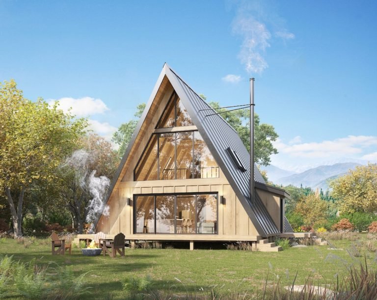 Modern A-Frame Cabin, 30x42