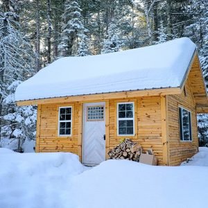 16x20 cabin plans - exterior view