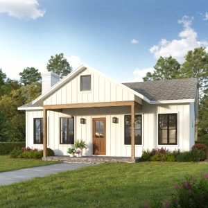 30x30 cottage plans - exterior view