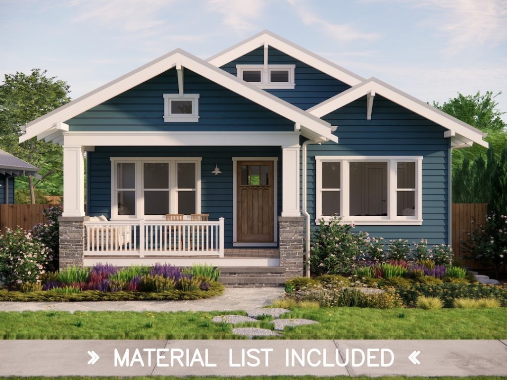 Tulip Cottage Craftsman Bungalow, Cottage house plan