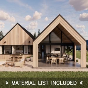 81x39 modern home plans - exterior view