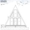Two Bedroom A-Frame Cabin, 36x20 view 4